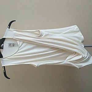 NWT Express Cream Draped Front Blouse (M)